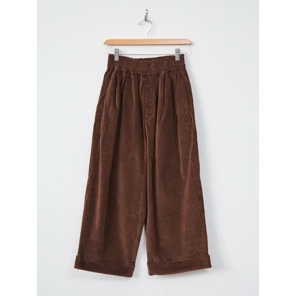 NWT Album Di Famiglia Velvet Bragoni Trousers Pants Coffee - S - Picture 4 of 14